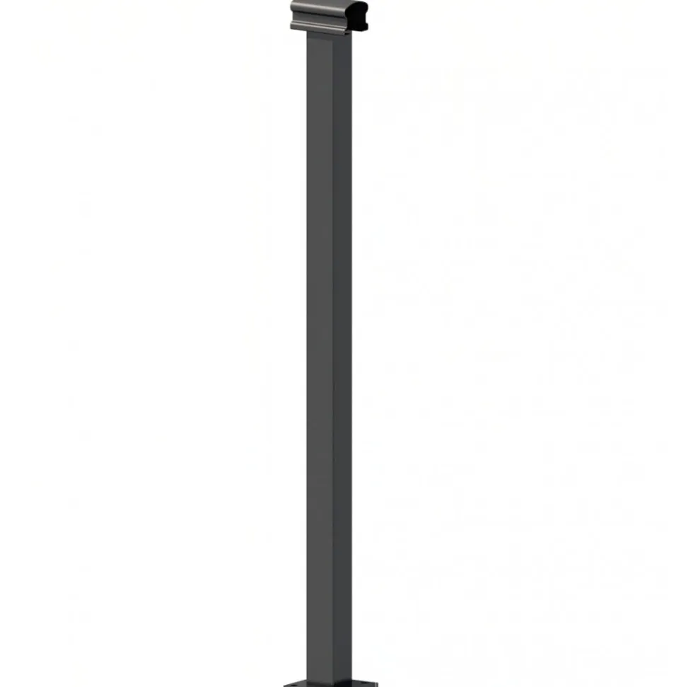 Stolpe till aluminiumstaket | 50×50×1070 mm | Linius