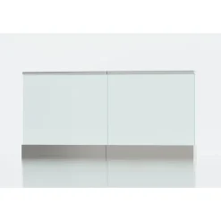 Stolpfritt glasräcke | 1m sektion | 12,76mm säkerhetsglas | Julius