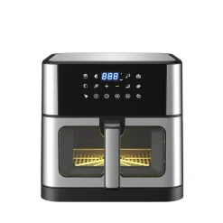 Stor Airfryer 10L | Genomskinligt fönster | 10 Förinställda Program | Lyfco