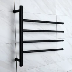 Stor elektrisk handdukstork 63x55x12,5cm | 9007 | Svart