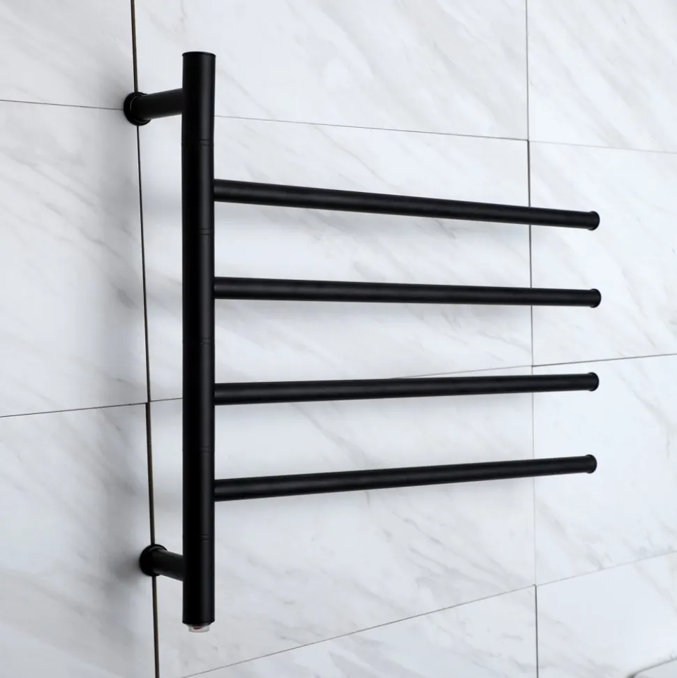 Stor elektrisk handdukstork 63x55x12,5cm | 9007 | Svart