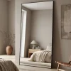 Stor helkroppsspegel | Svart aluminiumram | BLANCHE