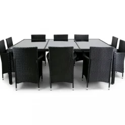 Stor matgrupp utemöbler 220x160cm | 10 stolar | Lyfco Särö