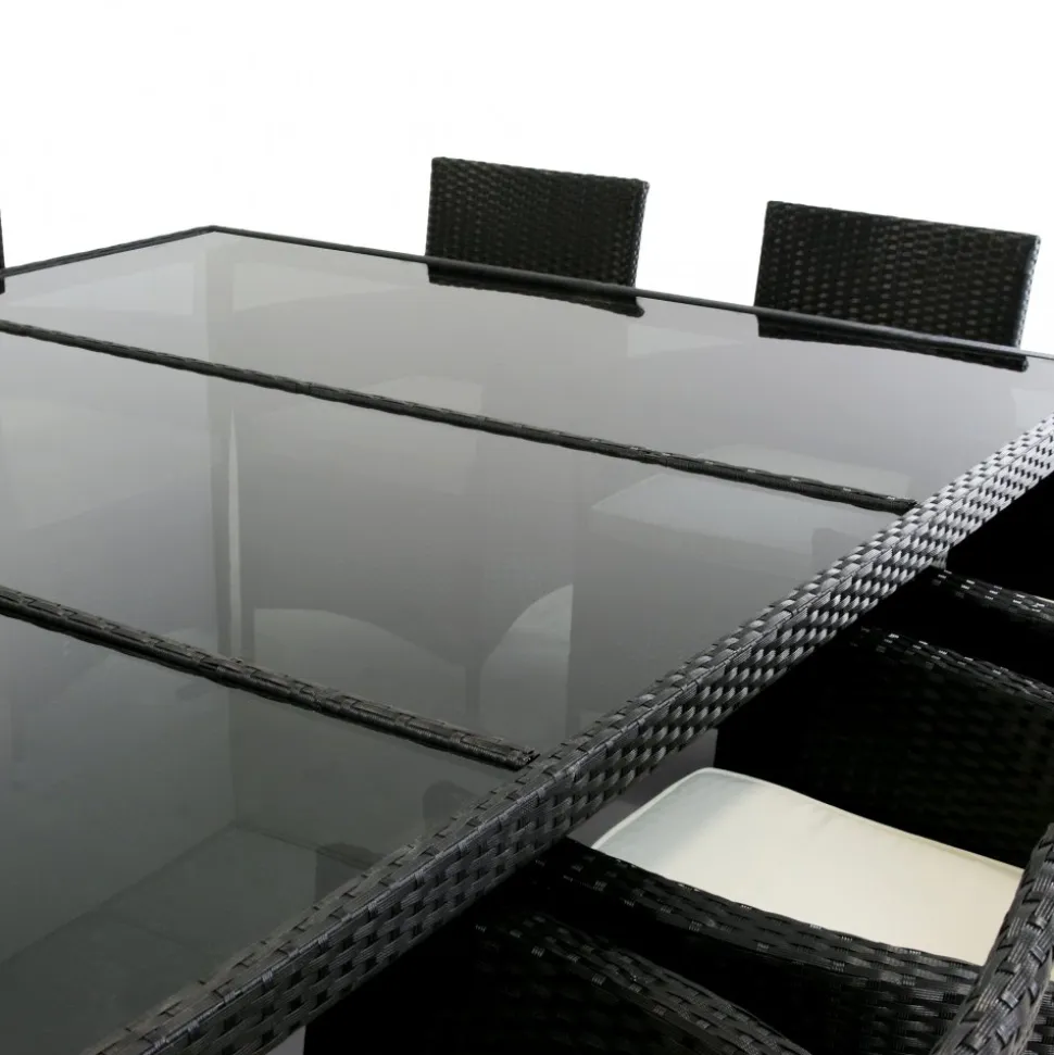 Stor matgrupp utemöbler 220x160cm | 10 stolar | Lyfco Särö