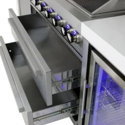 Stor rostfri gasolgrill/utekök | Austin