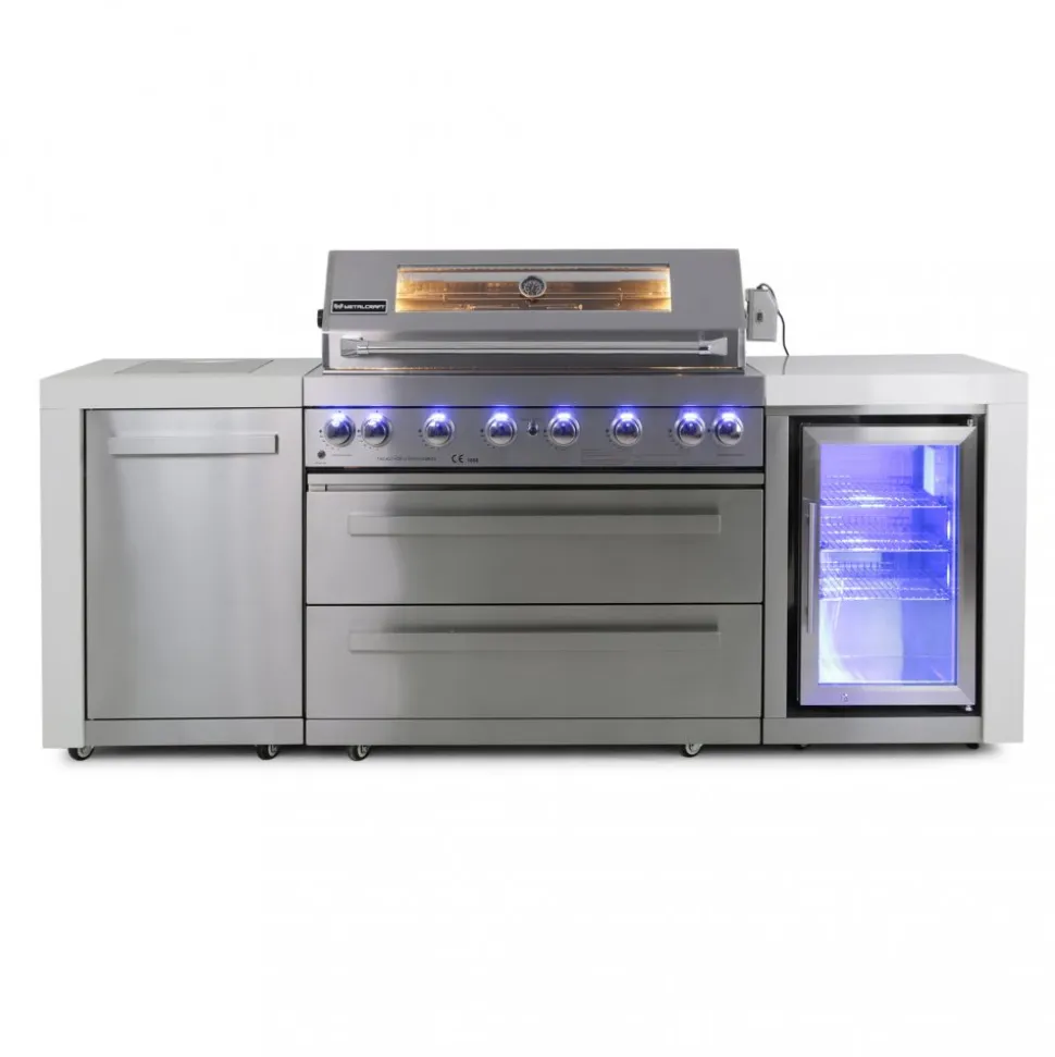 Stor rostfri gasolgrill/utekök | Austin