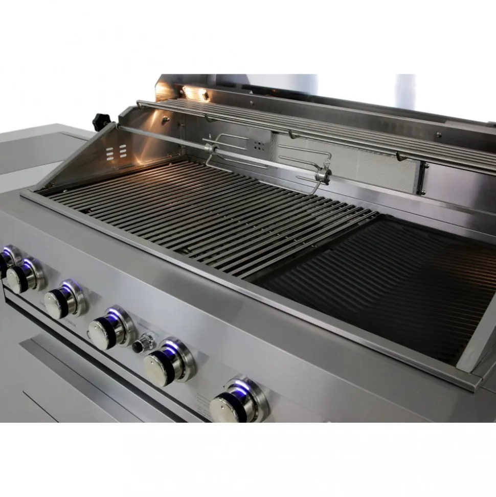 Stor rostfri gasolgrill/utekök | Austin
