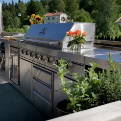 Stor rostfri gasolgrill/utekök med varmluftsfunktion | New Orleans