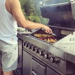 Stor rostfri gasolgrill/utekök med varmluftsfunktion | New Orleans