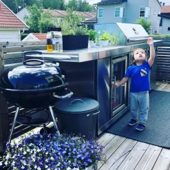 Stor rostfri gasolgrill/utekök med varmluftsfunktion | New Orleans