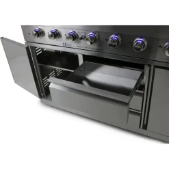 Stor rostfri gasolgrill/utekök med varmluftsfunktion | New Orleans