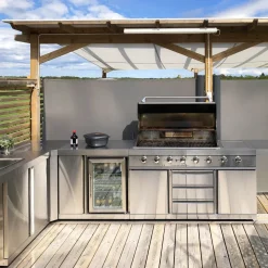 Stor rostfri gasolgrill/utekök med varmluftsfunktion | New Orleans