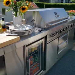 Stor rostfri gasolgrill/utekök med varmluftsfunktion | New Orleans