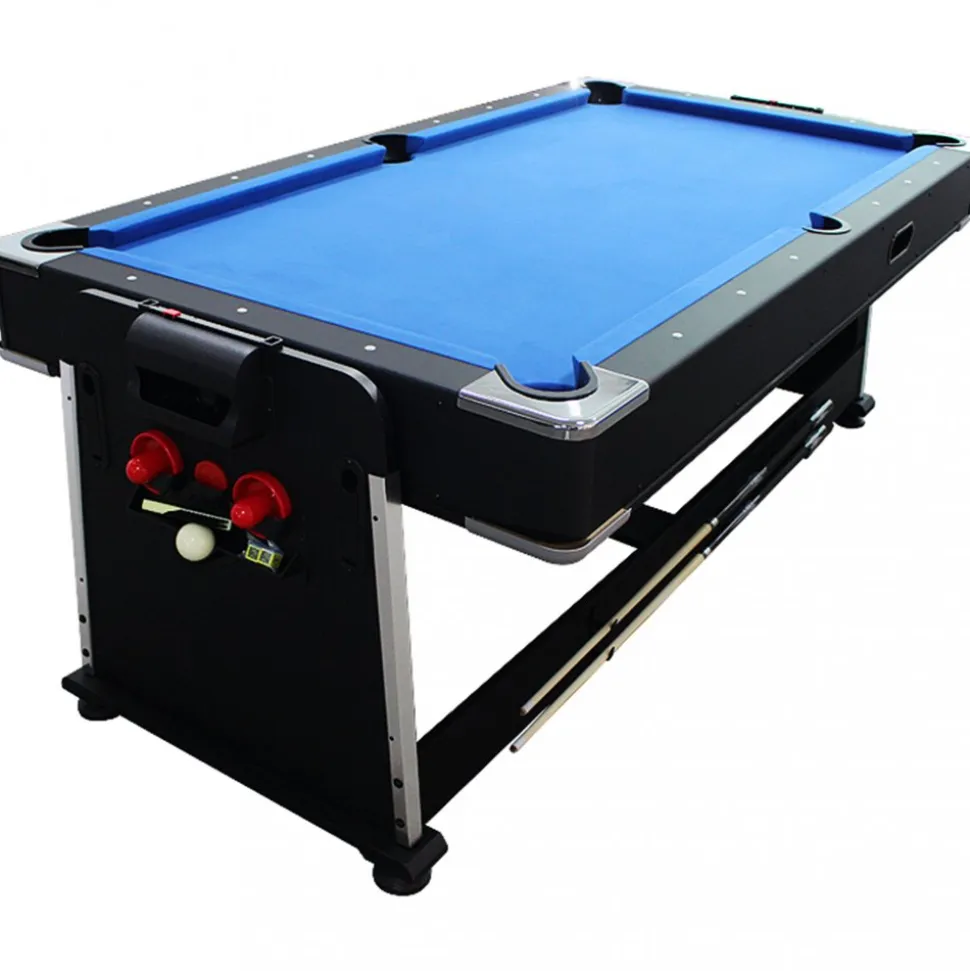 Stort multi spelbord 4-i-1 | Med matbordsskiva | 203 x 111cm