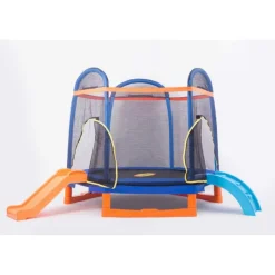 Studsmatta 220 cm  Hexagon, 36 fjädrar, 100 kg maxvikt & PE-säkerhetsnät