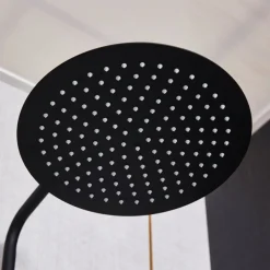 Takduschset med blandare | Brusa - Svart