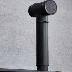 Takduschset med LED-display | Svart