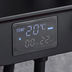 Takduschset med LED-display | Svart