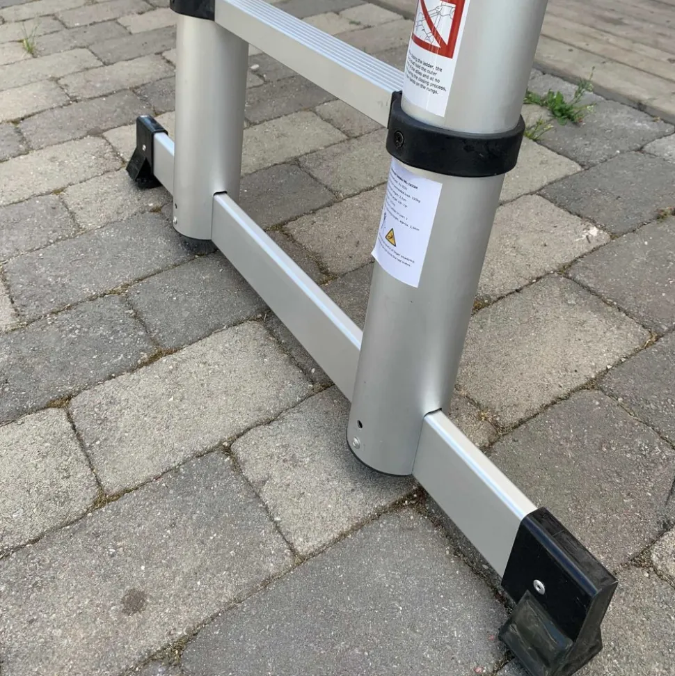 Teleskopisk stege | 3,3 meter - 10 steg | Aluminium