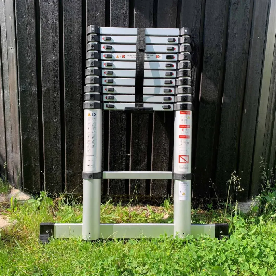 Teleskopisk stege | 3,3 meter - 10 steg | Aluminium