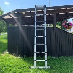 Teleskopisk stege | 3,3 meter - 10 steg | Aluminium
