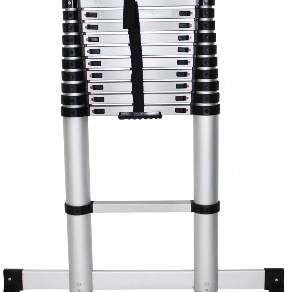 Teleskopisk stege | 3,3 meter - 10 steg | Aluminium
