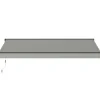 Terrassmarkis Halvkassett 3x2,5 m | Motor & fjärrkontroll | Ljusgrå