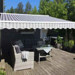 Terrassmarkis 3x2,5m | Elektrisk motor & fjärrkontroll | Metalcraft