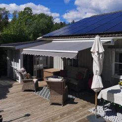 Terrassmarkis 4x3m | Elektrisk motor & fjärrkontroll | Metalcraft