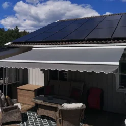 Terrassmarkis 4x3m | Elektrisk motor & fjärrkontroll | Metalcraft