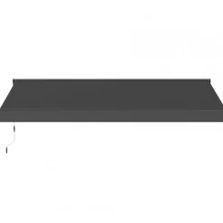 Terrassmarkis 3x2,5 m halvkassett | Motor & fjärrkontroll | Mörkgrå
