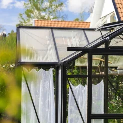 T-format glasväxthus 11,2m² | 4mm säkerhetsglas | 5 års stormgaranti