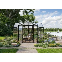 T-format växthus 11,6 m² | 4 mm säkerhetsglas | 5 års ramgaranti