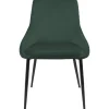 Theo Stol  Mörkgrön sammet med svarta metallben | Modern komfort & design