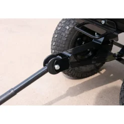 Tippbar trädgårdsvagn 125L | 350kg | Hållbar stålram | Svart