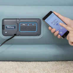 Tjock uppblåsbar dubbelsäng med APP-styrning - Bestway Tritech Queen Airbed