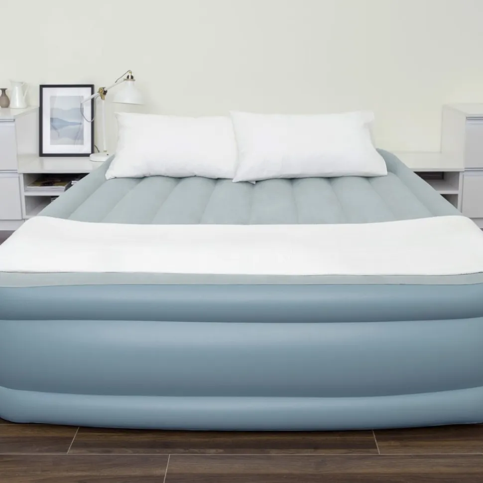 Tjock uppblåsbar dubbelsäng med APP-styrning - Bestway Tritech Queen Airbed