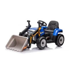 Traktor Elbil för Barn | Pedal | 12V7AHx1 & 35Wx2 | Blå