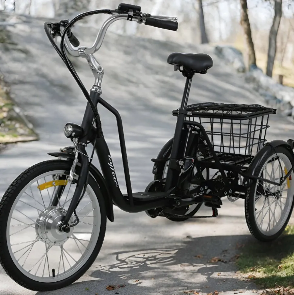 Trehjulig elcykel | 6 växlar Shimano | 250W - 10.4Ah | Lyfco