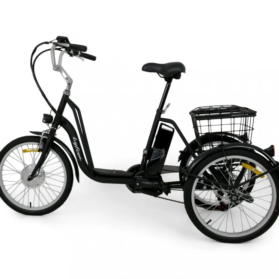 Trehjulig elcykel | 6 växlar Shimano | 250W - 10.4Ah | Lyfco