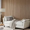Trälamell akustikpaneler | 2700x600x21mm | Vit ek