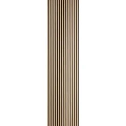 Trälamell akustikpaneler | 2700x600x21mm | Vit ek