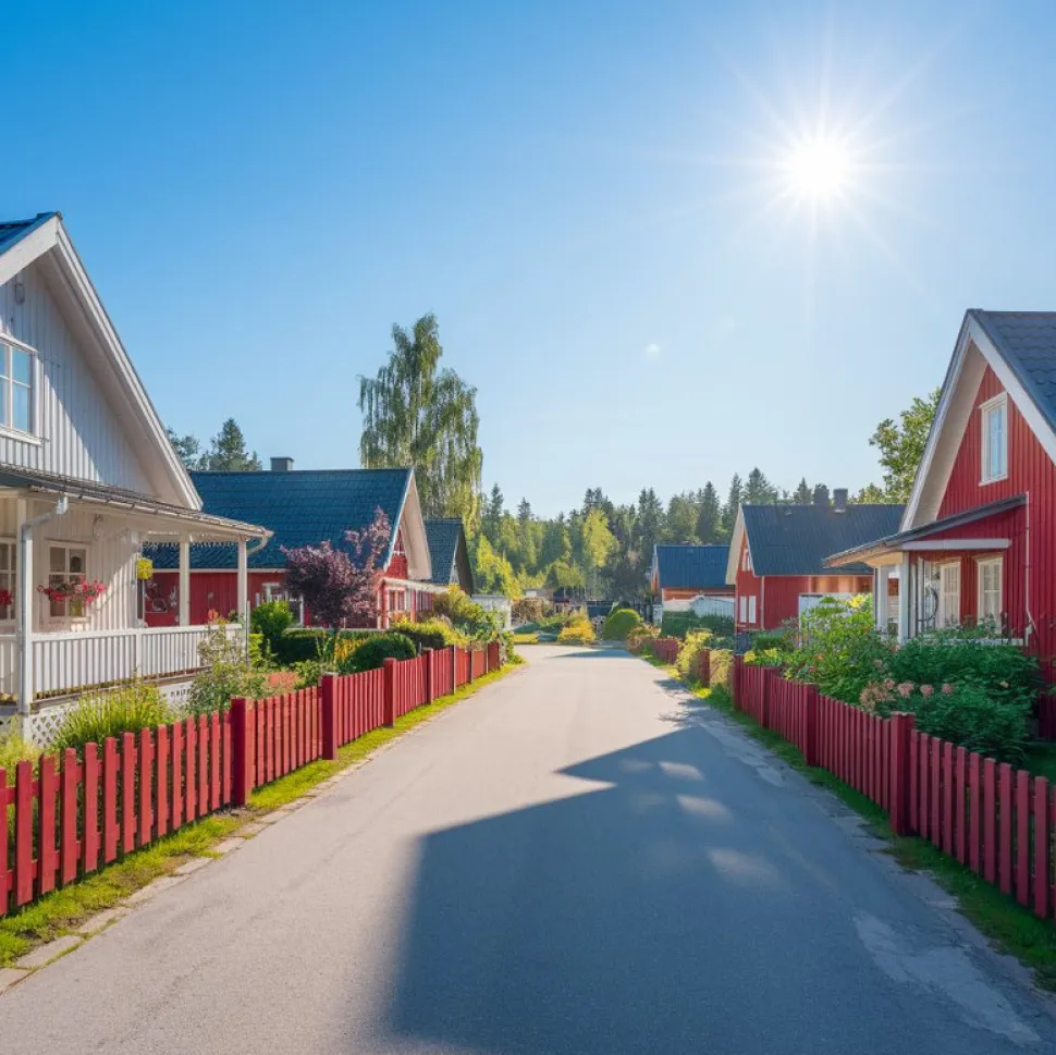 Trästaket | Röd | 200x100 cm | Magnus