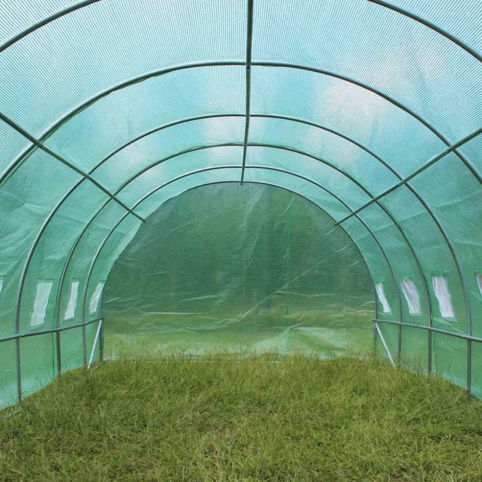 Tunnelväxthus 18m² | Stålram med PE-plastöverdrag