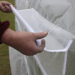 Tunnelväxthus 6m² | Stålram med transparent PE-plastöverdrag