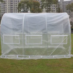 Tunnelväxthus 6m² | Stålram med transparent PE-plastöverdrag