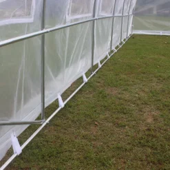 Tunnelväxthus 18m² | Stålram med transparent PE-plastöverdrag