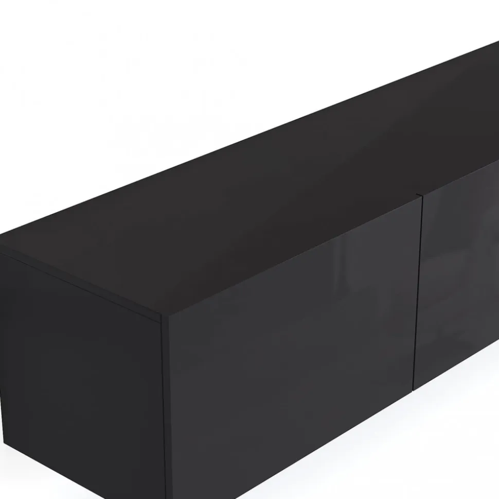 Tv-bänk | Set | 41x240 cm | Badachro - Grå