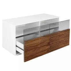 TV-bänk valnöt 100cm | 2 Lådor | Enchant