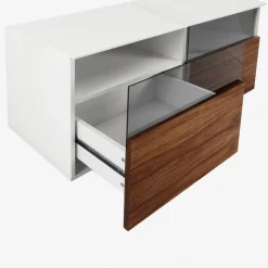 TV-bänk valnöt 100cm | 2 Lådor | Enchant